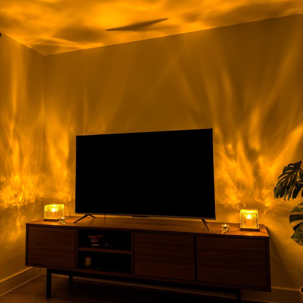 Flame Crystal Lamp