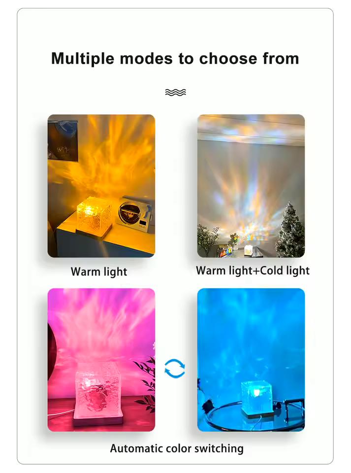Flame Crystal Lamp